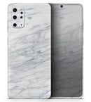 White & Grey Marble Surface V2 - Skin-Kit for the Samsung Galaxy S-Series S20, S20 Plus, S20 Ultra , S10 & others (All Galaxy Devices Available)