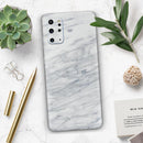White & Grey Marble Surface V2 - Skin-Kit for the Samsung Galaxy S-Series S20, S20 Plus, S20 Ultra , S10 & others (All Galaxy Devices Available)