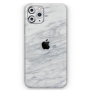 White & Grey Marble Surface V2 - Protective Skin Wrap & Decal – Compatible with iPhone SE to iPhone 17 Pro Max (All Models)