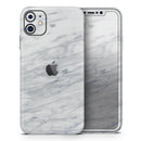 White & Grey Marble Surface V2 - Protective Skin Wrap & Decal – Compatible with iPhone SE to iPhone 17 Pro Max (All Models)