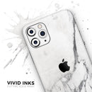 White & Grey Marble Surface V3 2  - Protective Skin Wrap & Decal – Compatible with iPhone SE to iPhone 17 Pro Max (All Models)