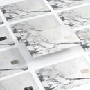 White & Grey Marble Surface V3 - Premium Protective Decal Skin-Kit for the Apple Credit Card
