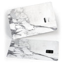 White & Grey Marble Surface V3 - Premium Protective Decal Skin-Kit for the Apple Credit Card