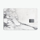 White & Grey Marble Surface V3 - Premium Protective Decal Skin-Kit for the Apple Credit Card