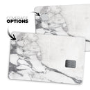 White & Grey Marble Surface V3 - Premium Protective Decal Skin-Kit for the Apple Credit Card