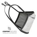 White & Grey Marble Surface V3 - Made in USA Mouth Cover Unisex Anti-Dust Cotton Blend Reusable & Washable Face Mask with Adjustable Sizing for Adult or Child