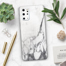 White & Grey Marble Surface V3 - Skin-Kit for the Samsung Galaxy S-Series S20, S20 Plus, S20 Ultra , S10 & others (All Galaxy Devices Available)