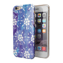 Whiet Mircro Dots Over Blue Watercolor Grunge iPhone 6/6s or 6/6s Plus 2-Piece Hybrid INK-Fuzed Case