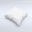 White Brick Wall Ink-Fuzed Decorative Throw Pillow