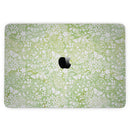 MacBook Pro with Touch Bar Skin Kit - White_Butterflies_and_Flowers_on_Green_Watercolor_Pattern-MacBook_13_Touch_V3.jpg?