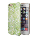 White Butterflies and Flowers on Green Watercolor Pattern iPhone 6/6s or 6/6s Plus 2-Piece Hybrid INK-Fuzed Case