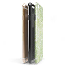 White Butterflies and Flowers on Green Watercolor Pattern iPhone 6/6s or 6/6s Plus 2-Piece Hybrid INK-Fuzed Case