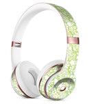 White Butterflies and Flowers on Green Watercolor Pattern Full-Body Skin Kit for the Beats by Dre Solo 3 Wireless Headphones