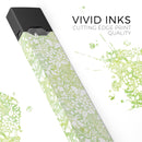 Skin Decal Kit for the Pax JUUL - White Butterflies and Flowers on Green Watercolor Pattern