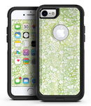 White Butterflies and Flowers on Green Watercolor Pattern - iPhone 7 or 8 OtterBox Case & Skin Kits