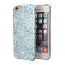White Butterflies and Flowers on Light Blue Watercolor Pattern iPhone 6/6s or 6/6s Plus 2-Piece Hybrid INK-Fuzed Case