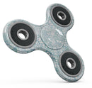 White Butterflies and Flowers on Light Blue Watercolor Pattern Full-Body Fidget Spinner Skin-Kit