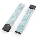 Skin Decal Kit for the Pax JUUL - White Butterflies and Flowers on Light Blue Watercolor Pattern