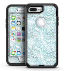 White Butterflies and Flowers on Light Blue Watercolor Pattern - iPhone 7 Plus/8 Plus OtterBox Case & Skin Kits