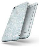 White Butterflies and Flowers on Light Blue Watercolor Pattern - Skin-kit for the iPhone 8 or 8 Plus
