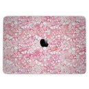 MacBook Pro with Touch Bar Skin Kit - White_Butterflies_and_Flowers_on_Pink_and_Red_Watercolor_Pattern-MacBook_13_Touch_V3.jpg?