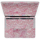 MacBook Pro with Touch Bar Skin Kit - White_Butterflies_and_Flowers_on_Pink_and_Red_Watercolor_Pattern-MacBook_13_Touch_V4.jpg?