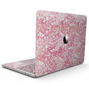 MacBook Pro with Touch Bar Skin Kit - White_Butterflies_and_Flowers_on_Pink_and_Red_Watercolor_Pattern-MacBook_13_Touch_V9.jpg?