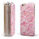 White Butterflies and Flowers on Pink and Red Watercolor Pattern iPhone 6/6s or 6/6s Plus 2-Piece Hybrid INK-Fuzed Case