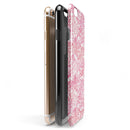 White Butterflies and Flowers on Pink and Red Watercolor Pattern iPhone 6/6s or 6/6s Plus 2-Piece Hybrid INK-Fuzed Case
