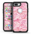 White Butterflies and Flowers on Pink and Red Watercolor Pattern - iPhone 7 Plus/8 Plus OtterBox Case & Skin Kits