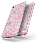 White Butterflies and Flowers on Pink and Red Watercolor Pattern - Skin-kit for the iPhone 8 or 8 Plus