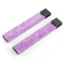 Skin Decal Kit for the Pax JUUL - White Chevron Over Purple Grunge Surface