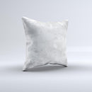 White Cracked Rock Surface ink-Fuzed Decorative Throw Pillow