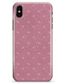 White Dandelions Over Pink - iPhone X Clipit Case