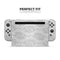 White Floral Lace // Skin Decal Wrap Kit for Nintendo Switch Console & Dock, Joy-Cons, Pro Controller, Lite, 3DS XL, 2DS XL, DSi, or Wii