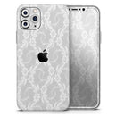 White Floral Lace - Protective Skin Wrap & Decal – Compatible with iPhone SE to iPhone 17 Pro Max (All Models)