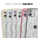 White Floral Lace - Protective Skin Wrap & Decal – Compatible with iPhone SE to iPhone 17 Pro Max (All Models)