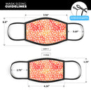White Floral Pedals of the Suns Surface - Made in USA Mouth Cover Unisex Anti-Dust Cotton Blend Reusable & Washable Face Mask with Adjustable Sizing for Adult or Child