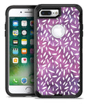 White Flower Pedals Over Purple Grunge Surface - iPhone 7 Plus/8 Plus OtterBox Case & Skin Kits