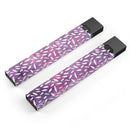 Skin Decal Kit for the Pax JUUL - White Flower Pedals Over Purple Grunge Surface