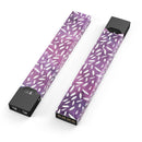 Skin Decal Kit for the Pax JUUL - White Flower Pedals Over Purple Grunge Surface
