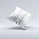 White Gray Wood Planks ink-Fuzed Decorative Throw Pillow