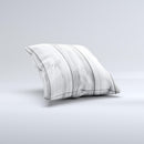 White Gray Wood Planks ink-Fuzed Decorative Throw Pillow