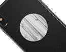 White & Gray Wood Planks - Skin Kit for PopSockets and other Smartphone Extendable Grips & Stands