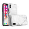 White & Grey Marble Surface V1 - iPhone X Swappable Hybrid Case