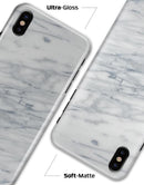 White & Grey Marble Surface V2 - iPhone X Clipit Case