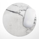 White & Grey Marble Surface V3// WaterProof Rubber Foam Backed Anti-Slip Mouse Pad for Home Work Office or Gaming Computer Desk