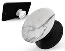 White & Grey Marble Surface V3 - Skin Kit for PopSockets and other Smartphone Extendable Grips & Stands