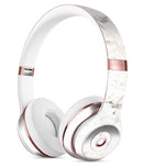 White Grungy Marble Surface Full-Body Skin Kit for the Beats by Dre Solo 3 Wireless Headphones