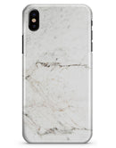 White Grungy Marble Surface - iPhone X Clipit Case